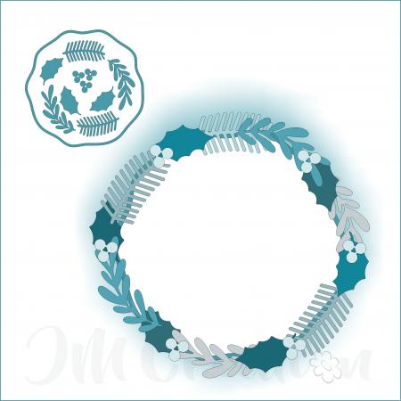 Stanzschablone - Tannenkranz